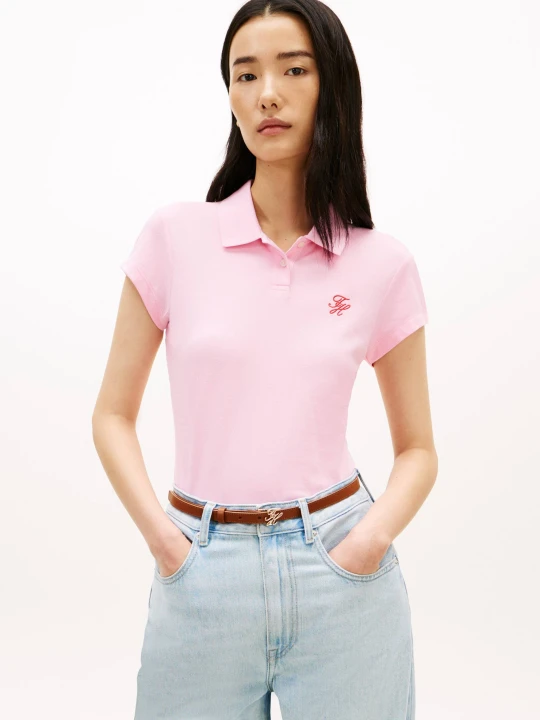 Zdjęcie produktu Tommy Hilfiger Polo | Slim Fit różowy