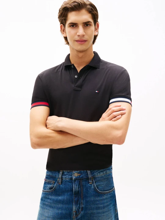Zdjęcie produktu Tommy Hilfiger Polo | Slim Fit czarny