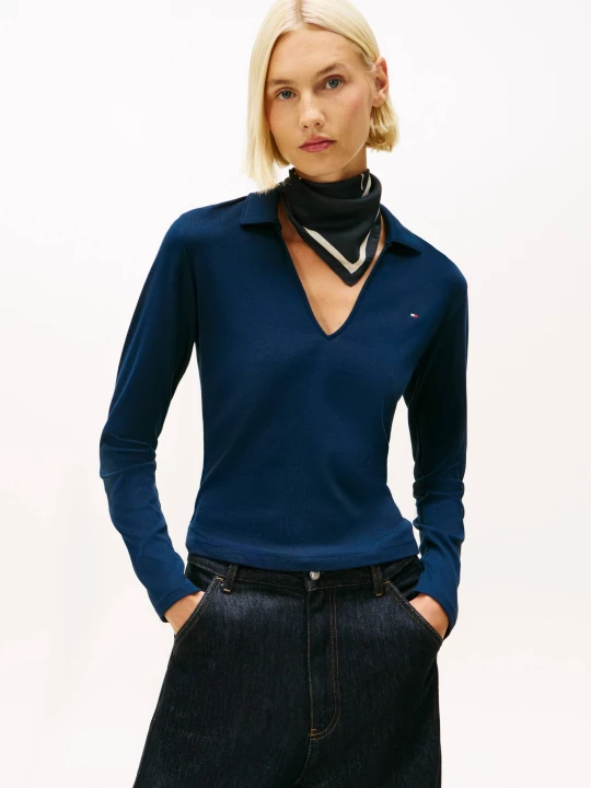 Zdjęcie produktu Tommy Hilfiger Polo | Slim Fit granatowy