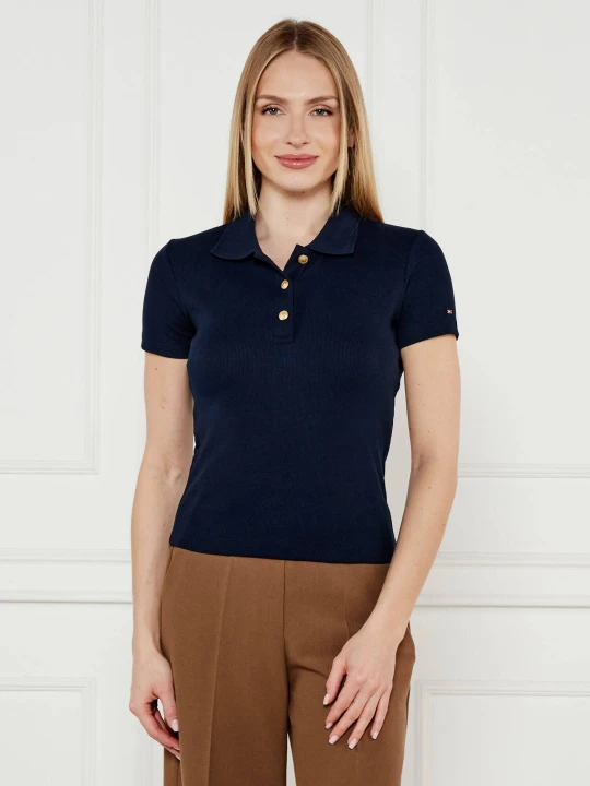 Zdjęcie produktu Tommy Hilfiger Polo | Slim Fit granatowy