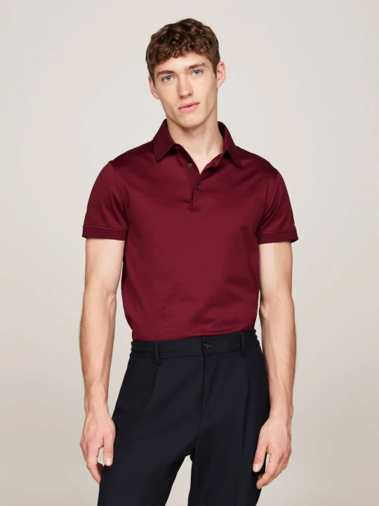 Zdjęcie produktu Tommy Hilfiger Polo | Slim Fit bordowy