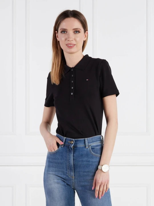 Zdjęcie produktu Tommy Hilfiger Polo | Slim Fit czarny