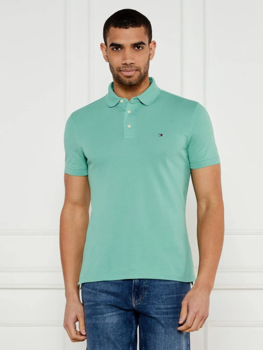 Zdjęcie produktu Tommy Hilfiger Polo | Slim Fit | pique zielony