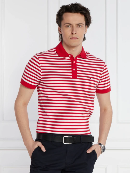 Zdjęcie produktu Tommy Hilfiger Polo | Slim Fit | pique czerwony