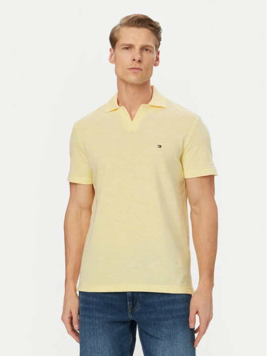 Zdjęcie produktu Tommy Hilfiger Polo Textured Oxford Pique MW0MW38482 Żółty jasny Regular Fit