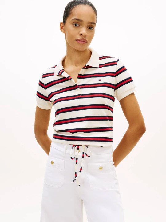 Zdjęcie produktu Tommy Hilfiger Polo TH 1985 | Regular Fit kremowy