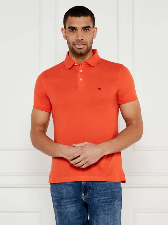 Zdjęcie produktu Tommy Hilfiger Polo THE 1985 | Slim Fit pomarańczowy