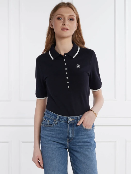 Zdjęcie produktu Tommy Hilfiger Polo TIPPING | Slim Fit granatowy