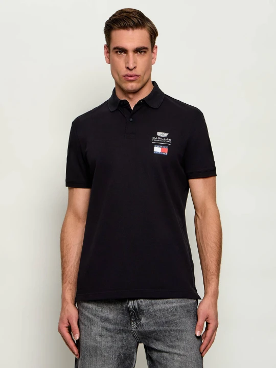 Zdjęcie produktu Tommy Hilfiger Polo Tommy Hilfiger x Cadillac Formula 1 Team | Regular Fit czarny