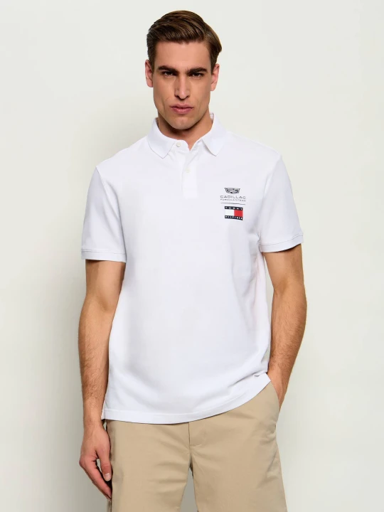 Zdjęcie produktu Tommy Hilfiger Polo Tommy Hilfiger x Cadillac Formula 1 Team | Regular Fit biały