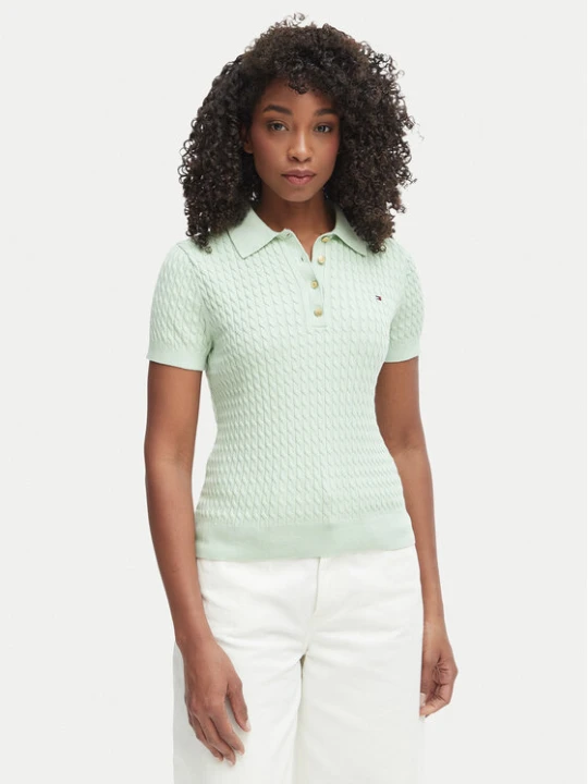 Zdjęcie produktu Tommy Hilfiger Polo WW0WW41474 Zielony Regular Fit