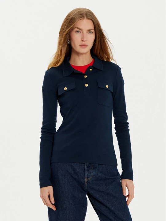 Zdjęcie produktu Tommy Hilfiger Polo WW0WW45308 Granatowy Slim Fit