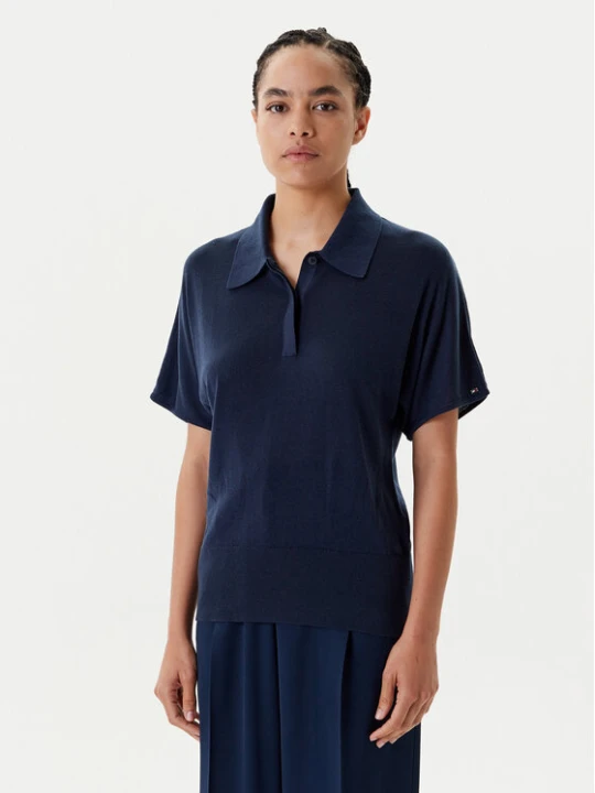 Zdjęcie produktu Tommy Hilfiger Polo WW0WW45652 Granatowy Regular Fit