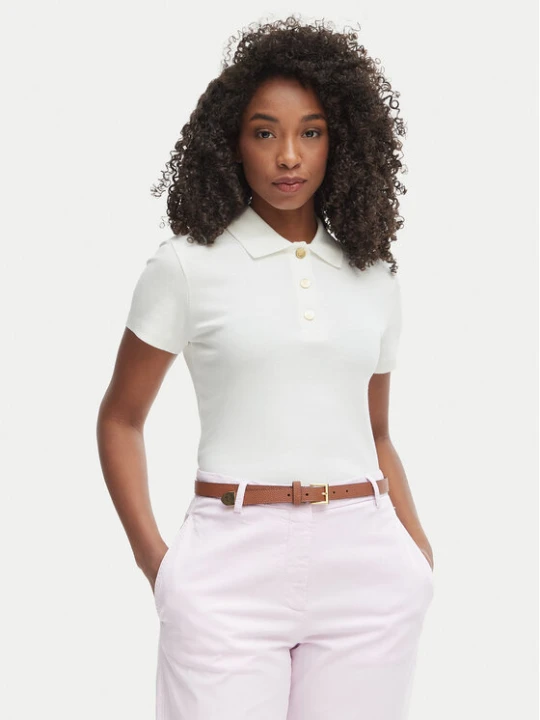 Zdjęcie produktu Tommy Hilfiger Polo WW0WW49252 Biały Slim Fit