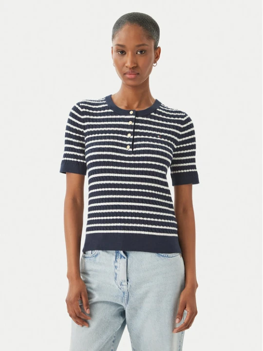 Zdjęcie produktu Tommy Hilfiger Polo WW0WW49613 Granatowy Slim Fit