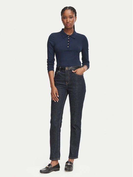 Zdjęcie produktu Tommy Hilfiger Polo WW0WW51731 Granatowy Slim Fit