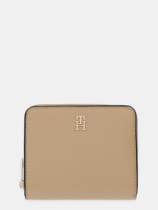 Zdjęcie produktu Tommy Hilfiger portfel damski z imitacji skóry beżowy