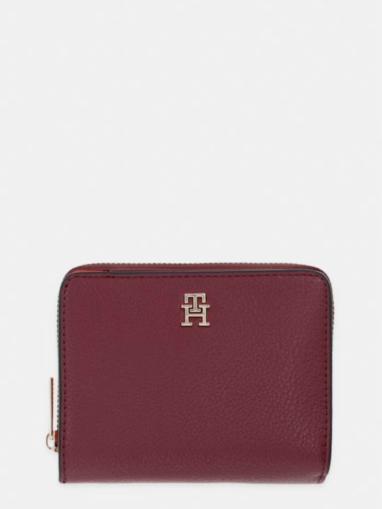 Zdjęcie produktu Tommy Hilfiger portfel damski z imitacji skóry bordowy