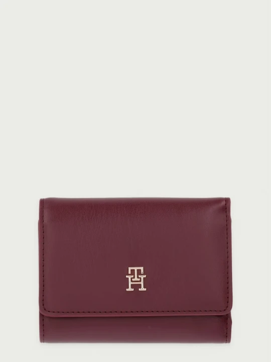 Zdjęcie produktu Tommy Hilfiger portfel damski z imitacji skóry bordowy