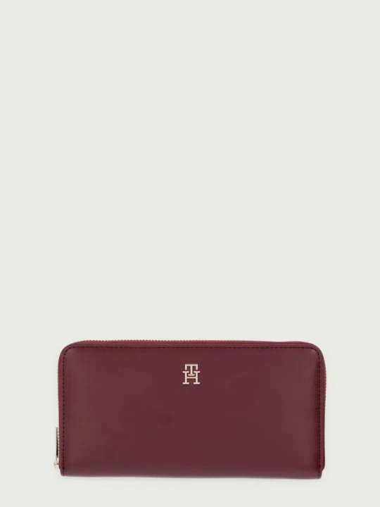 Zdjęcie produktu Tommy Hilfiger portfel damski z imitacji skóry bordowy
