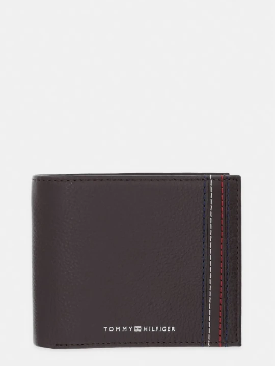 Zdjęcie produktu Tommy Hilfiger portfel męski skórzany brązowy