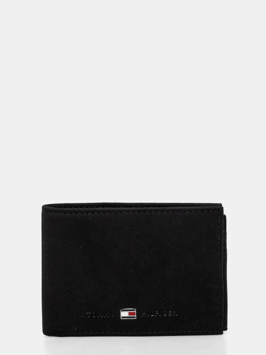 Zdjęcie produktu Tommy Hilfiger - Portfel skórzany Johnson Mini AM0AM00662 czarny