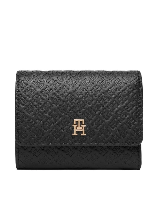 Zdjęcie produktu Tommy Hilfiger Portfel Th Icon Trifold Mono AW0AW18484 Czarny
