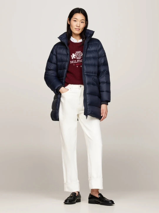 Zdjęcie produktu Tommy Hilfiger Puchowa kurtka FUNNEL | Loose fit granatowy