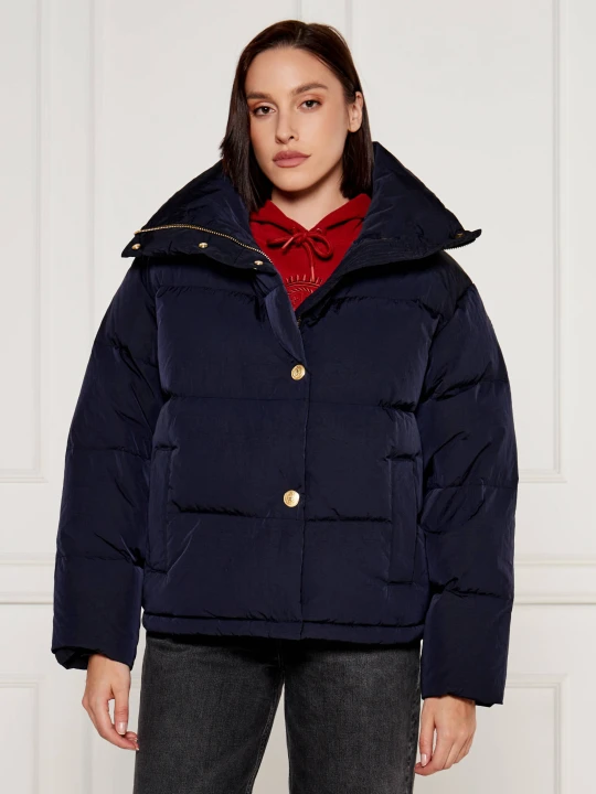 Zdjęcie produktu Tommy Hilfiger Puchowa kurtka GOLD BUTTON | Oversize fit granatowy