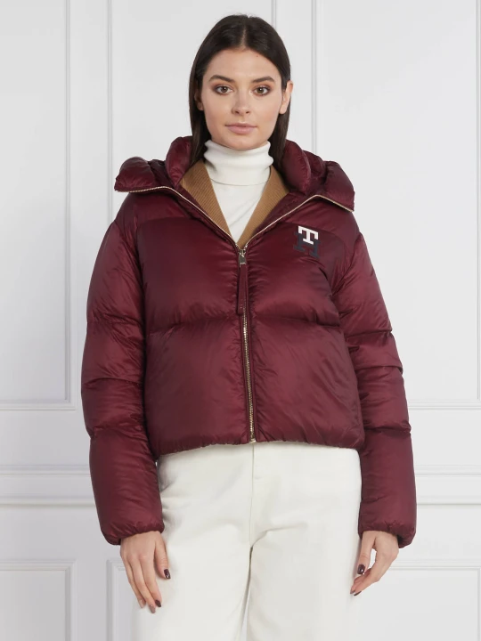 Zdjęcie produktu Tommy Hilfiger Puchowa kurtka MONOGRAM BADGE | Regular Fit bordowy