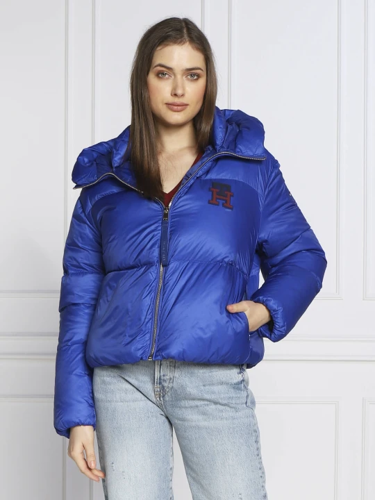 Zdjęcie produktu Tommy Hilfiger Puchowa kurtka MONOGRAM BADGE | Regular Fit niebieski