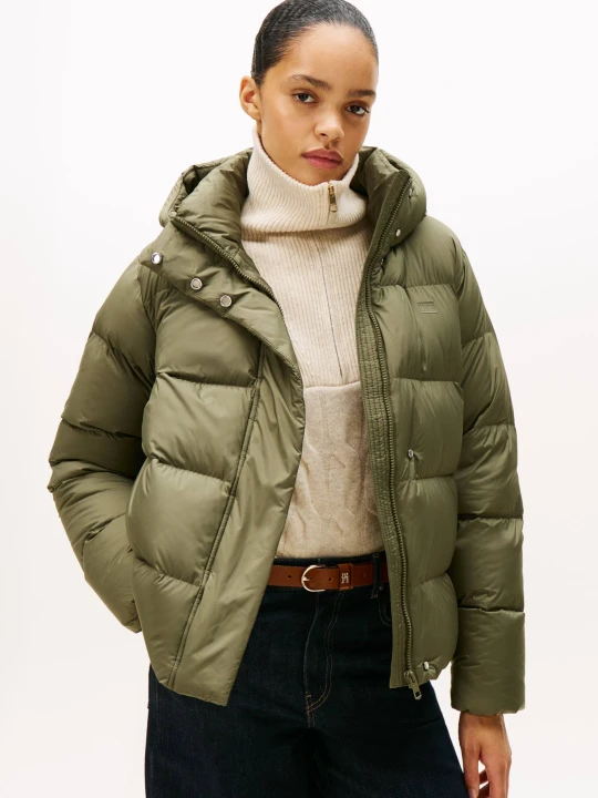 Zdjęcie produktu Tommy Hilfiger Puchowa kurtka | Regular Fit oliwkowy
