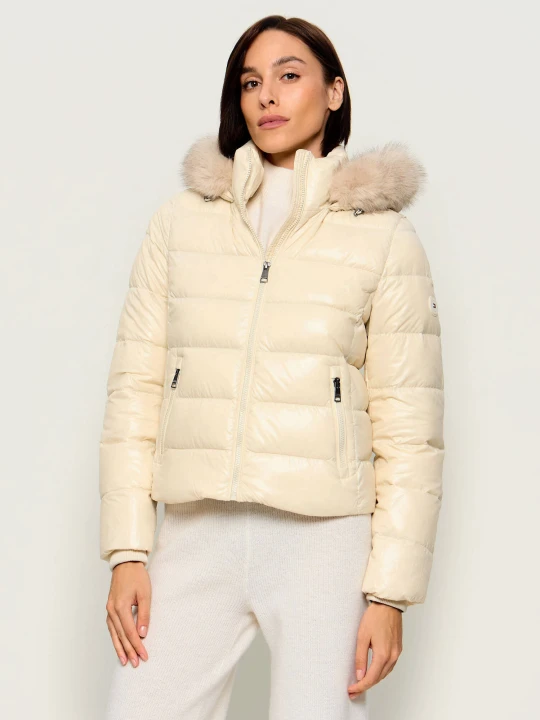 Zdjęcie produktu Tommy Hilfiger Puchowa kurtka | Regular Fit beżowy