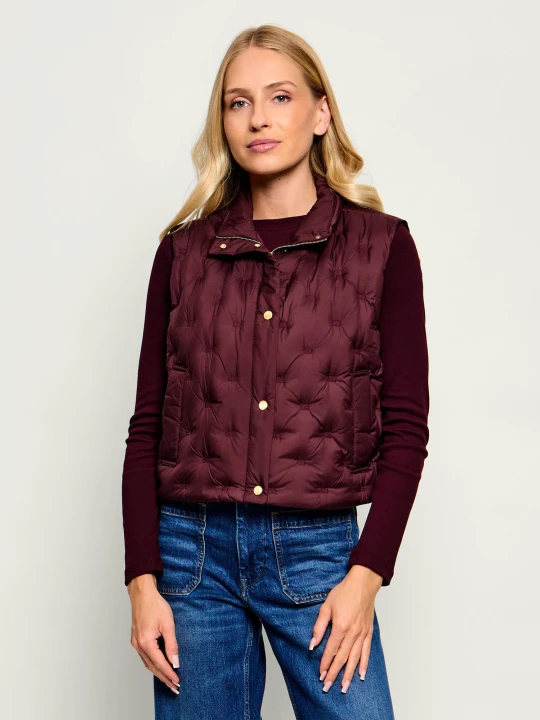 Zdjęcie produktu Tommy Hilfiger Puchowy bezrękawnik | Regular Fit bordowy