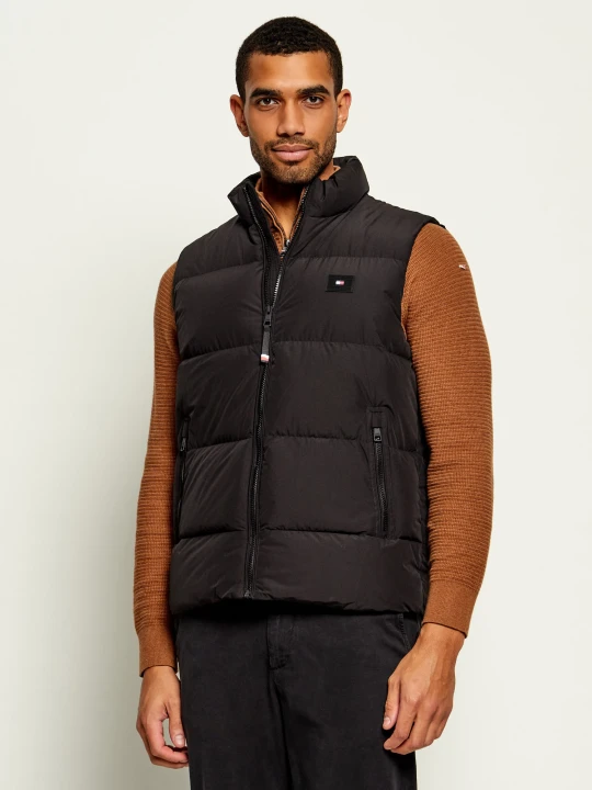 Zdjęcie produktu Tommy Hilfiger Puchowy bezrękawnik | Regular Fit czarny