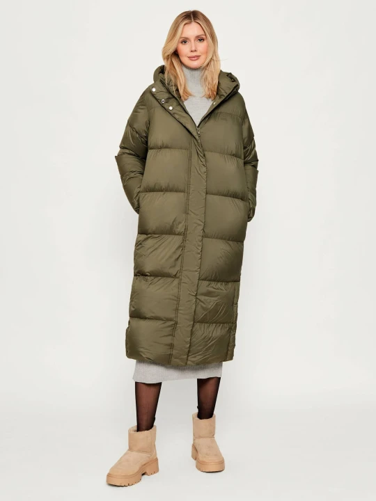 Zdjęcie produktu Tommy Hilfiger Puchowy płaszcz oliwkowy