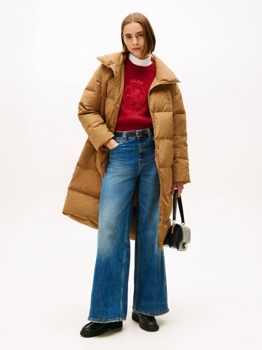 Zdjęcie produktu Tommy Hilfiger Puchowy płaszcz beżowy