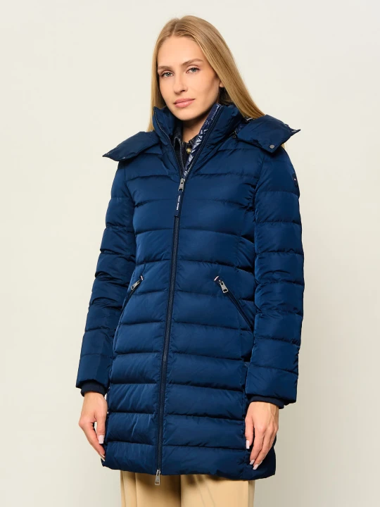 Zdjęcie produktu Tommy Hilfiger Puchowy płaszcz granatowy