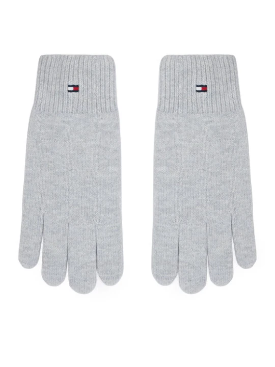 Zdjęcie produktu Tommy Hilfiger Rękawiczki Damskie Flag AW0AW19131 Szary jasny