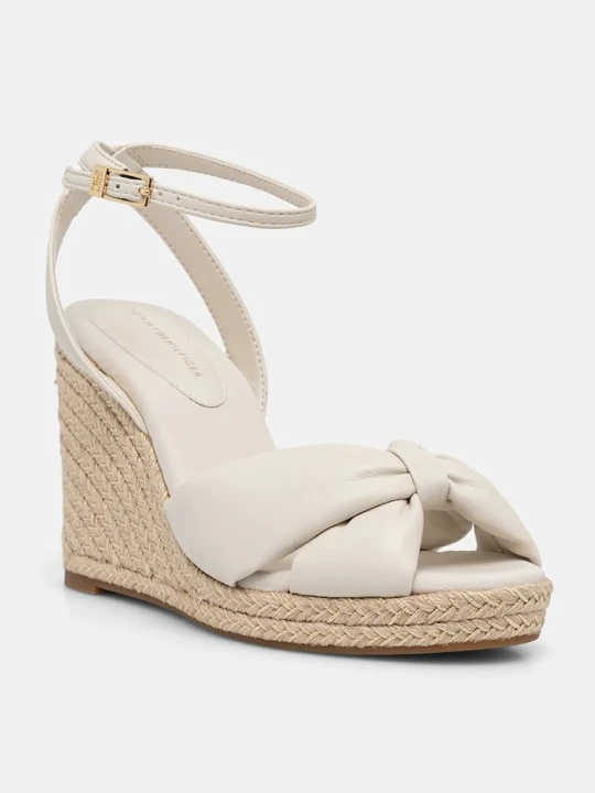 Zdjęcie produktu Tommy Hilfiger sandały TH BOW HIGH CORK WEDG beżowy