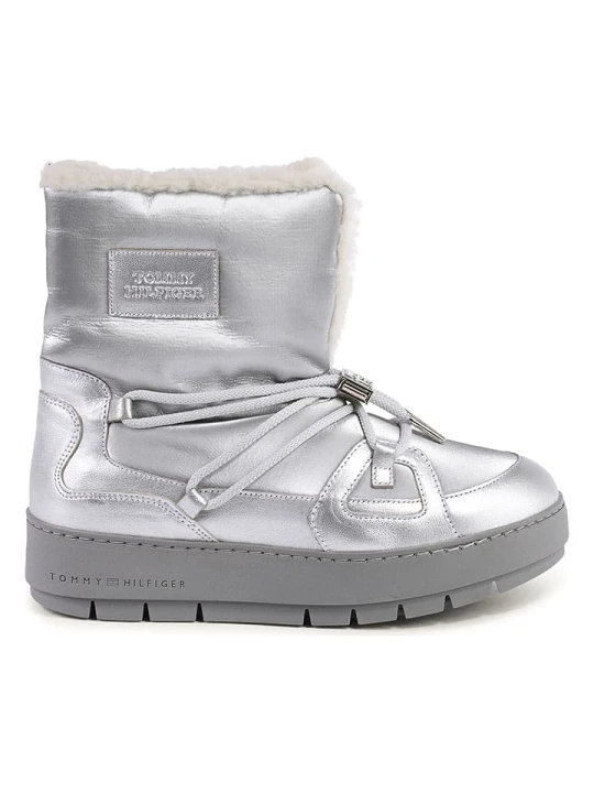 Zdjęcie produktu Tommy Hilfiger Shoes Botki zimowe w kolorze srebrnym rozmiar: 40