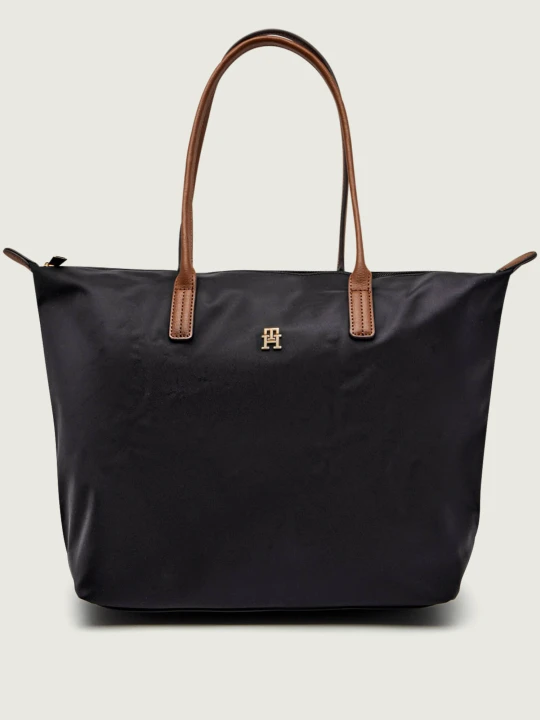 Zdjęcie produktu Tommy Hilfiger Shopperka POPETTE | z dodatkiem skóry czarny