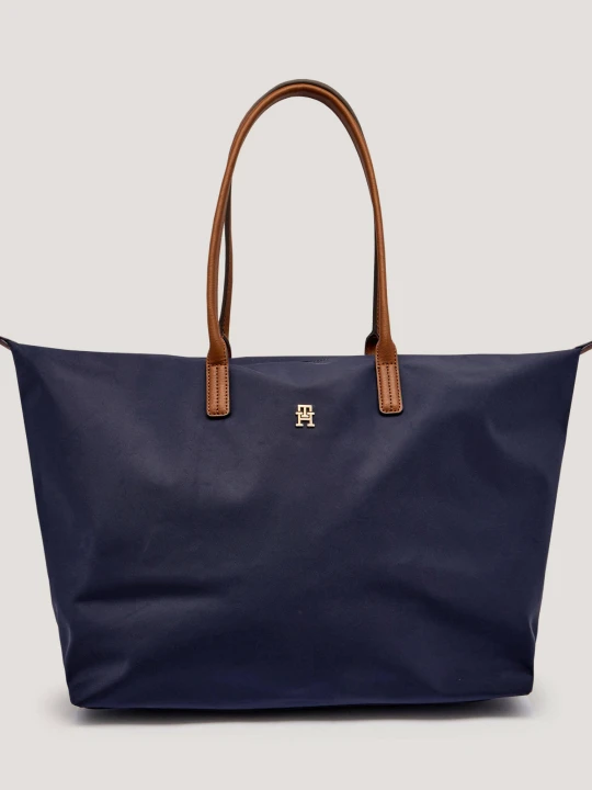 Zdjęcie produktu Tommy Hilfiger Shopperka | z dodatkiem skóry granatowy