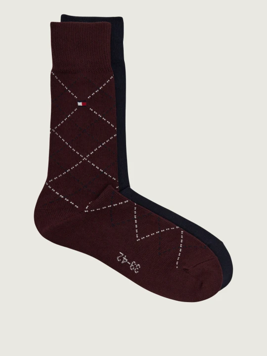 Zdjęcie produktu Tommy Hilfiger Skarpety 2-pack Argyle bordowy