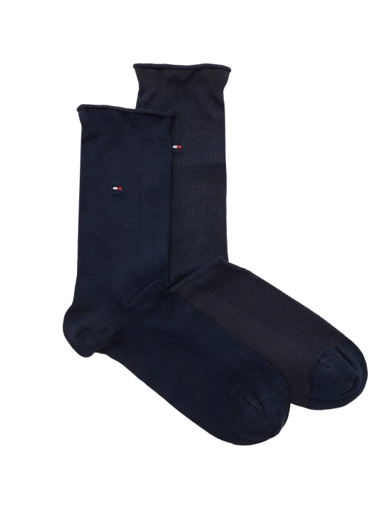 Zdjęcie produktu Tommy Hilfiger Skarpety 2-pack IRREGULAR SHINY STRIPE granatowy