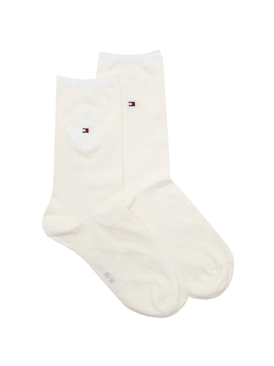 Zdjęcie produktu Tommy Hilfiger Skarpety 2-pack SHINY ARGYLE kremowy