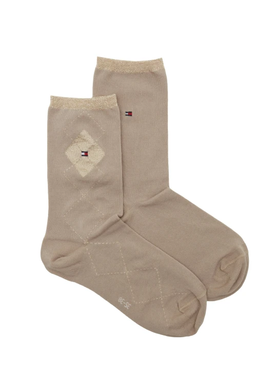 Zdjęcie produktu Tommy Hilfiger Skarpety 2-pack SHINY ARGYLE beżowy