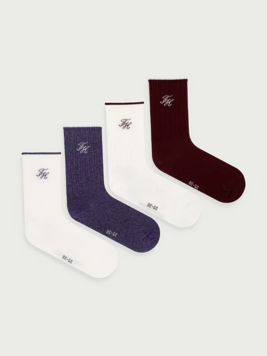 Zdjęcie produktu Tommy Hilfiger skarpety damskie z bawełną 4-pack beżowy