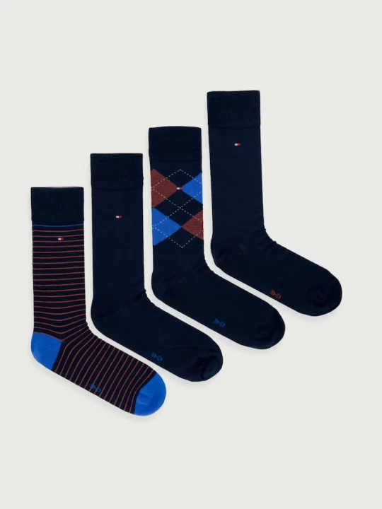 Zdjęcie produktu Tommy Hilfiger skarpety męskie z bawełną 4-pack granatowy