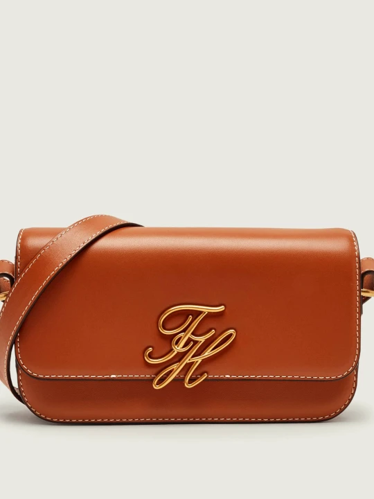 Zdjęcie produktu Tommy Hilfiger Skórzana torebka na ramię camel